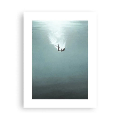 Affiche - Poster - Dans les bras de l'océan - 30x40 cm