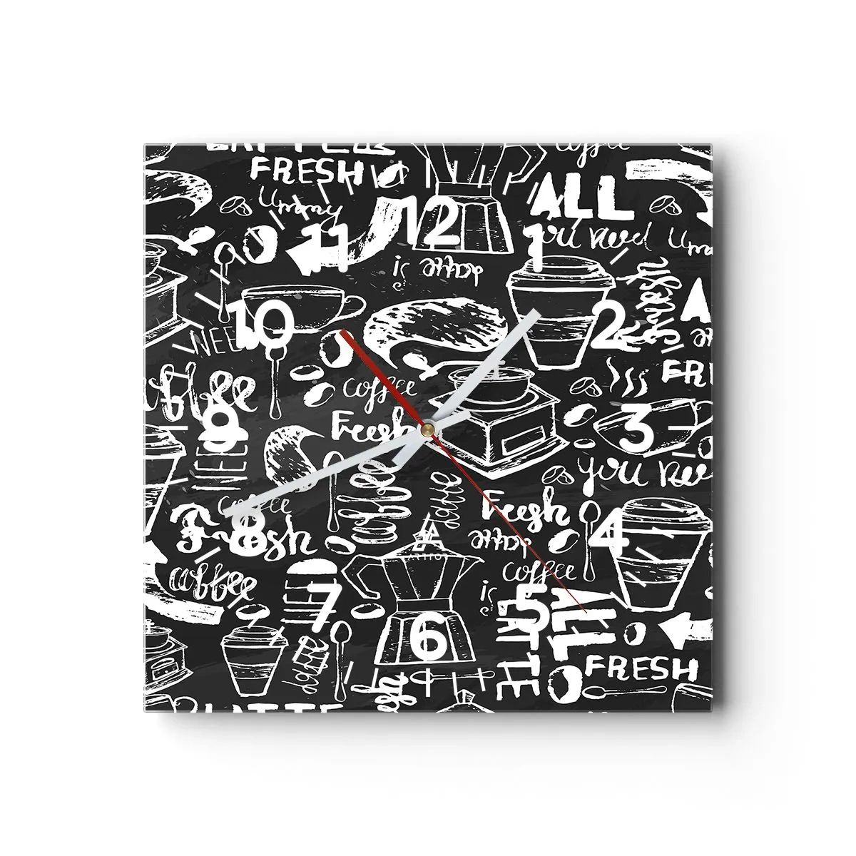 Horloge murale - Pendule murale - Tout ce dont tu as besoin c'est… - 40x40 cm