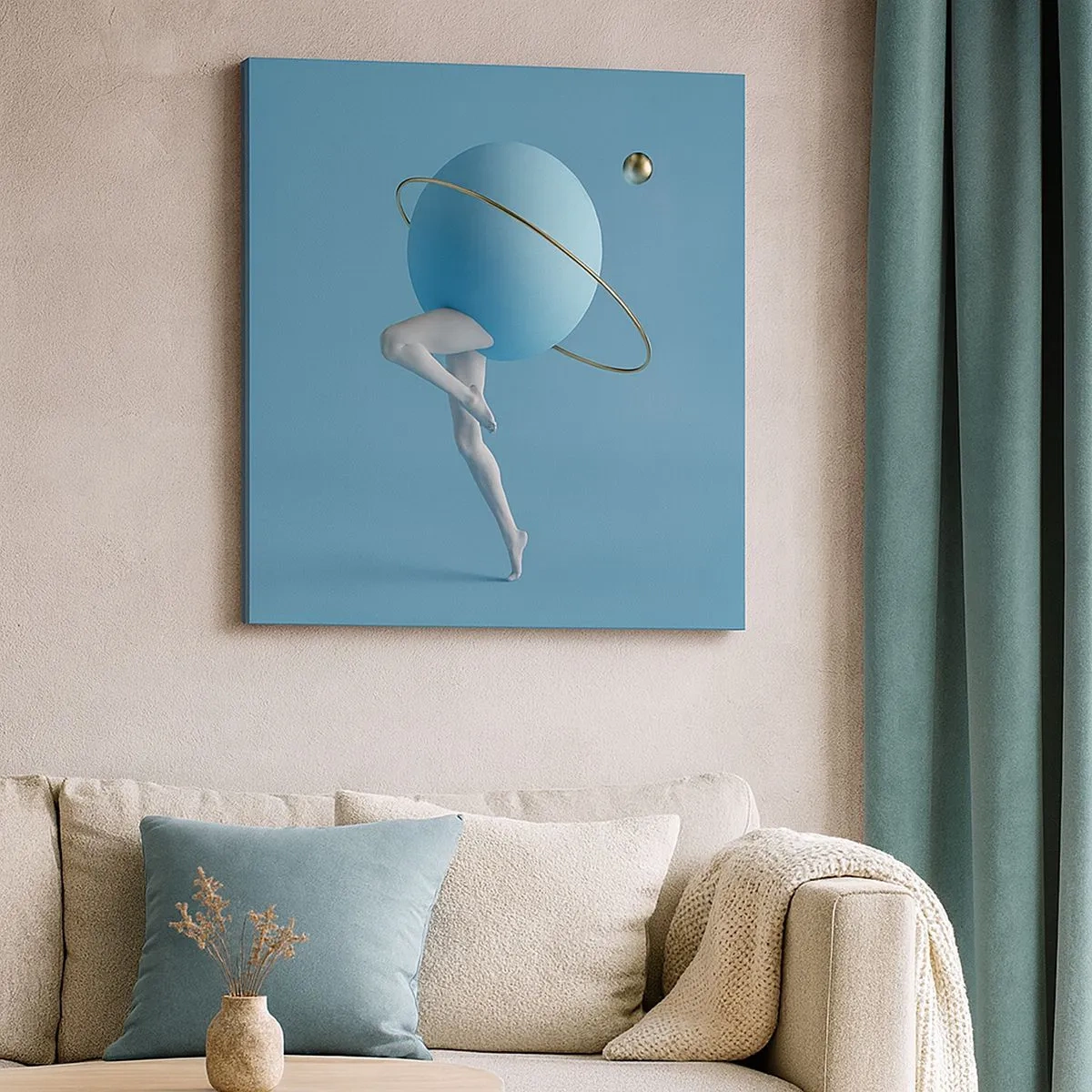 Impression sur toile - Image sur toile - Et les planètes deviennent folles - 30x30 cm