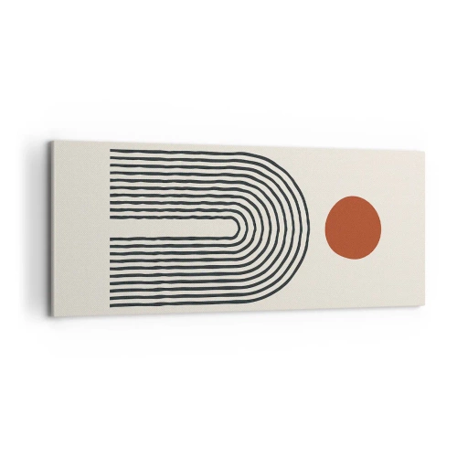 Impression sur toile - Image sur toile - Le magnétisme des formes et des couleurs - 100x40 cm