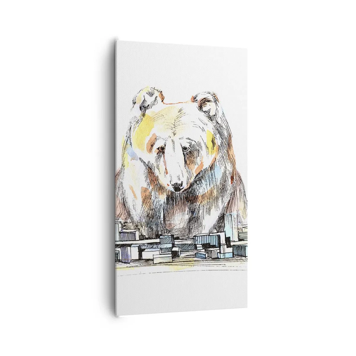 Impression sur toile - Image sur toile - Comment peut-on vivre ainsi ? - 65x120 cm