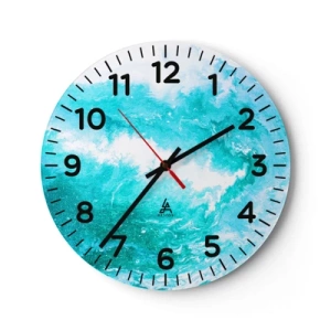 Horloge murale - Pendule murale - Au coeur de l'élément - 40x40 cm