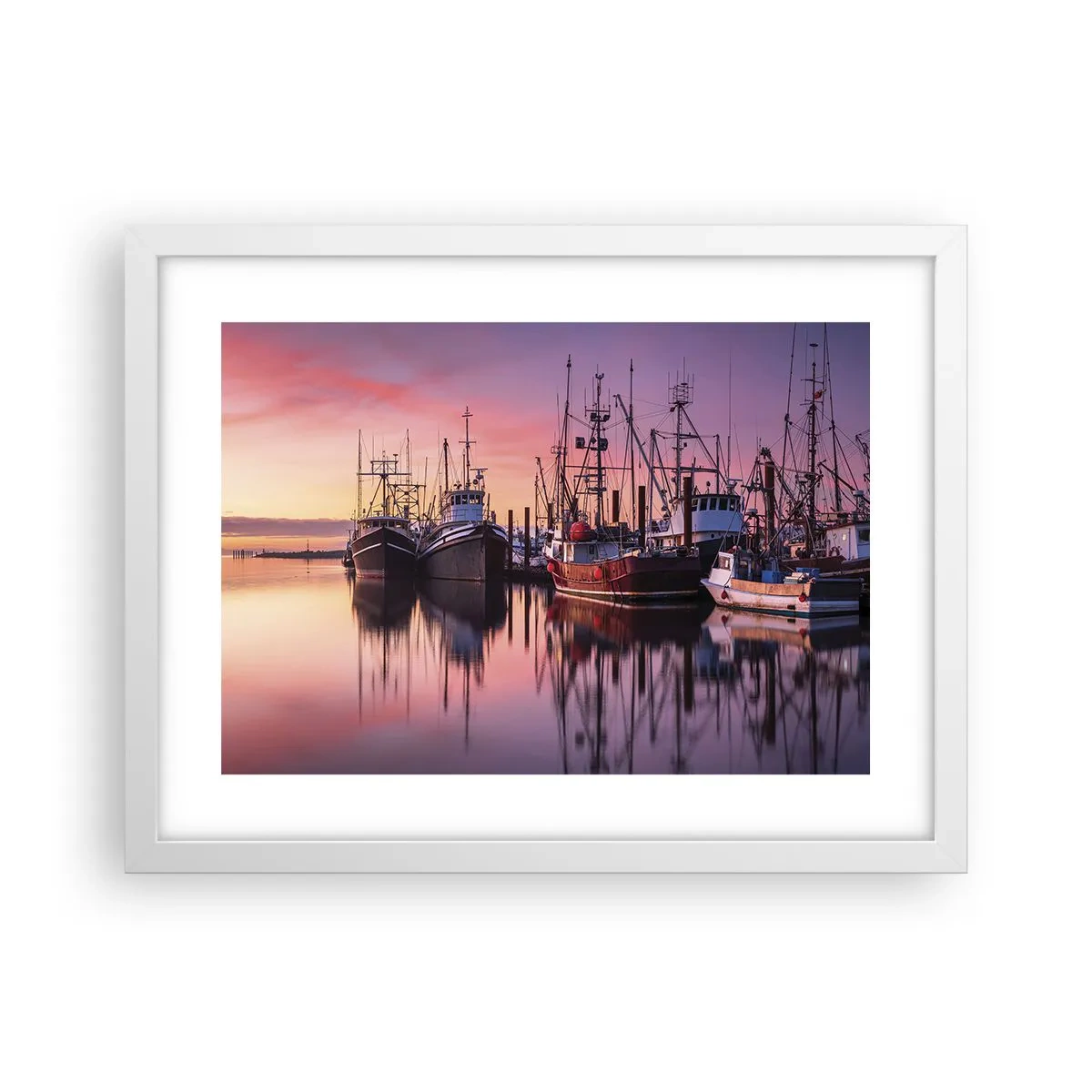 Affiche dans un cadre blanc - Poster - Avant le jour suivant - 40x30 cm