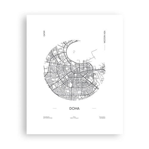 Affiche - Poster - Anatomie de Doha - 40x50 cm