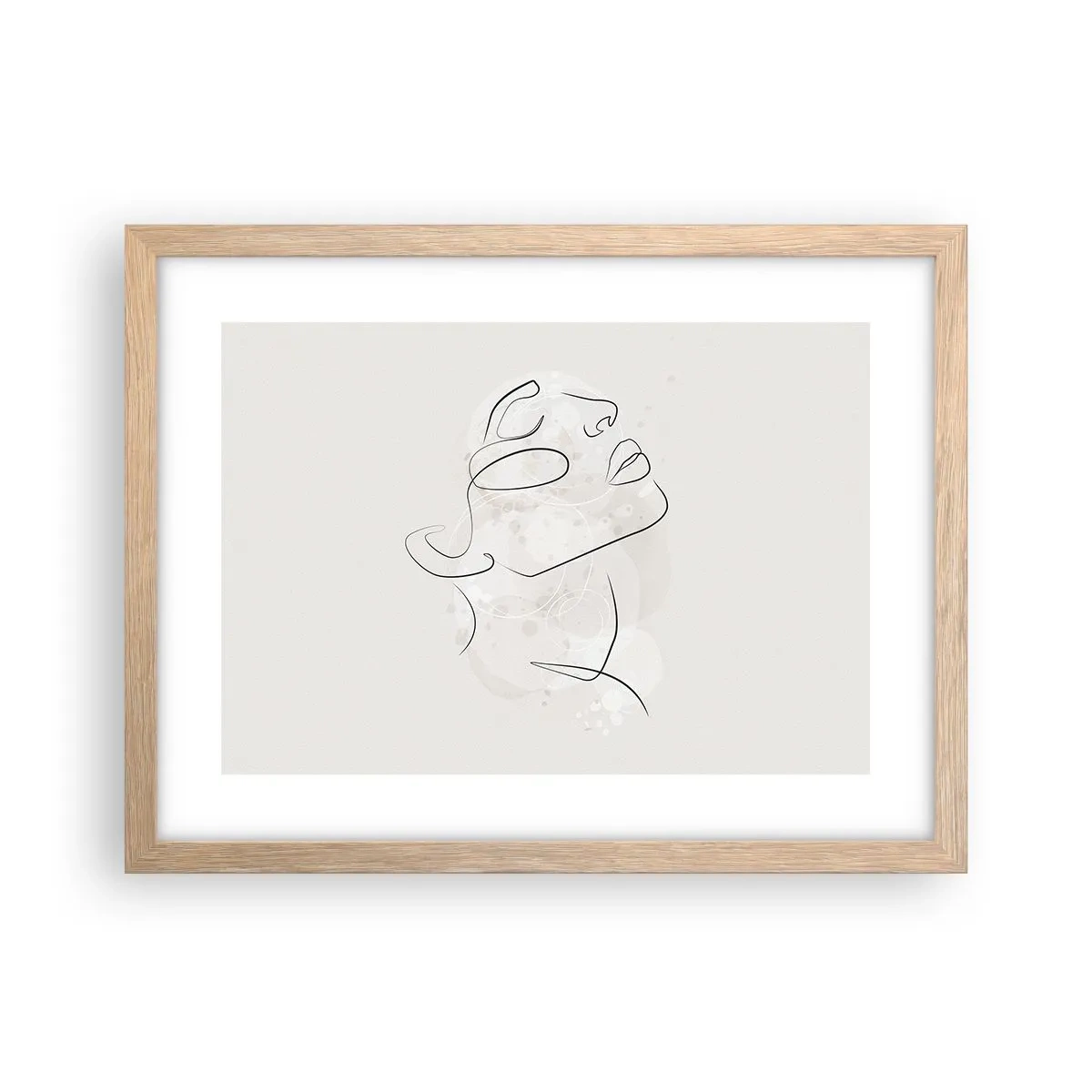 Affiche dans un chêne clair - Poster - L'esquisse d'un rêve - 40x30 cm