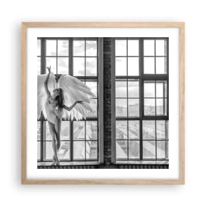 Affiche dans un chêne clair - Poster - La ville des anges? - 50x50 cm