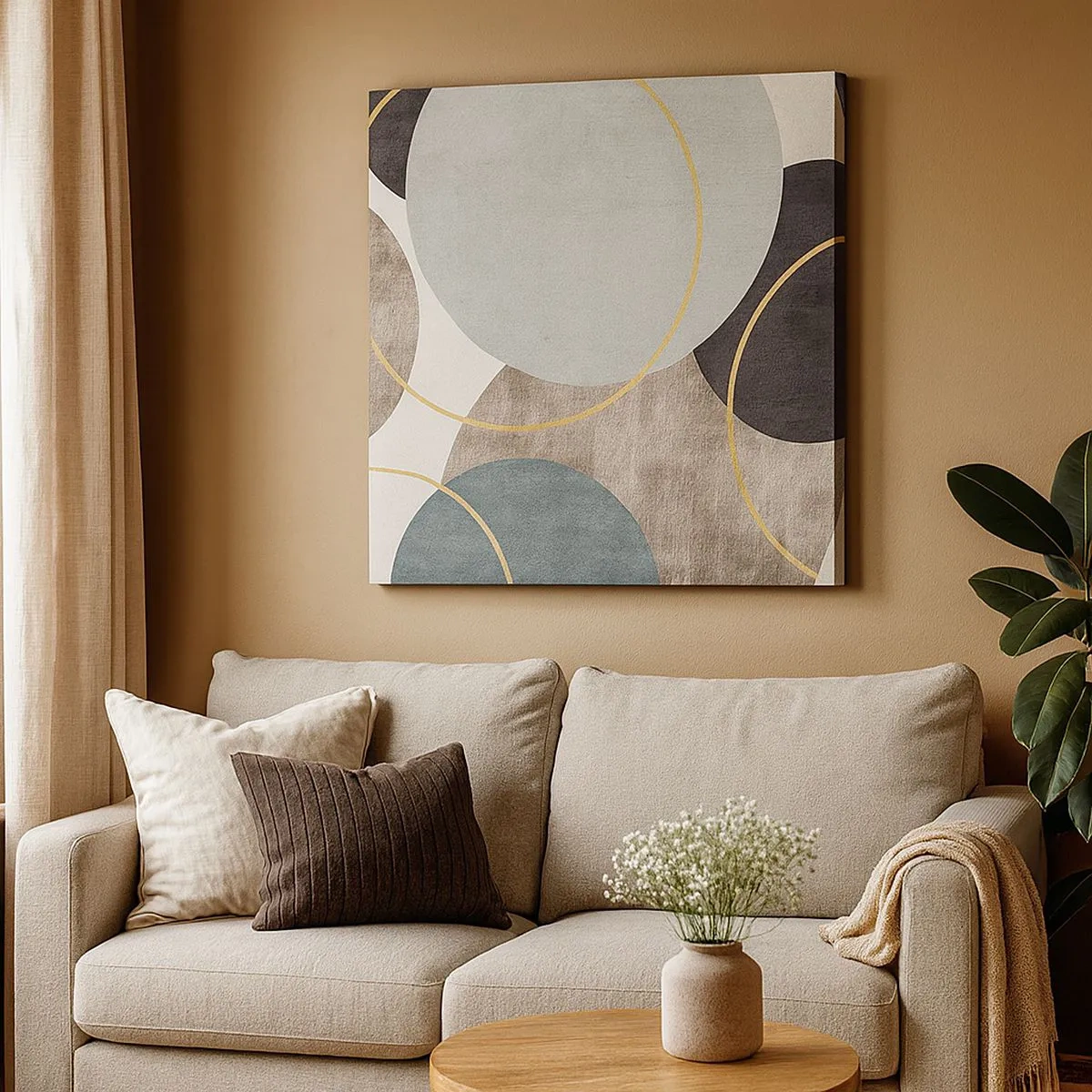 Impression sur toile - Image sur toile - Cercles sur cercles - 30x30 cm