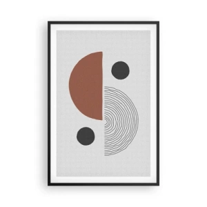Affiche dans un cadre noir - Poster - Perfection de la roue - 61x91 cm