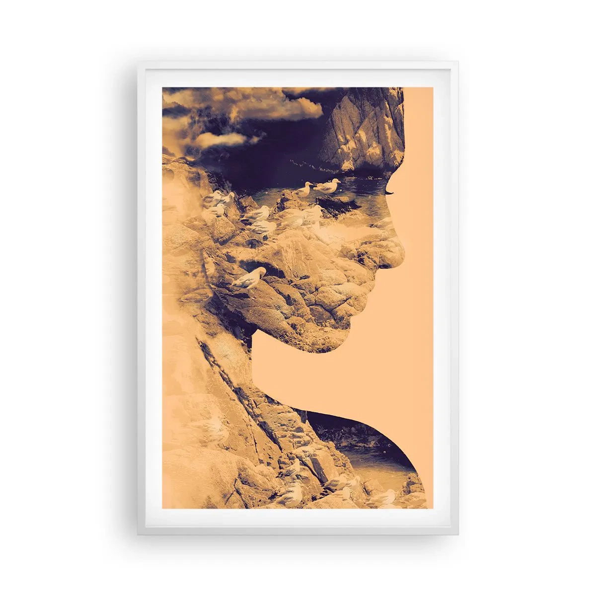 Affiche dans un cadre blanc - Poster - Beauté de la nature - 61x91 cm
