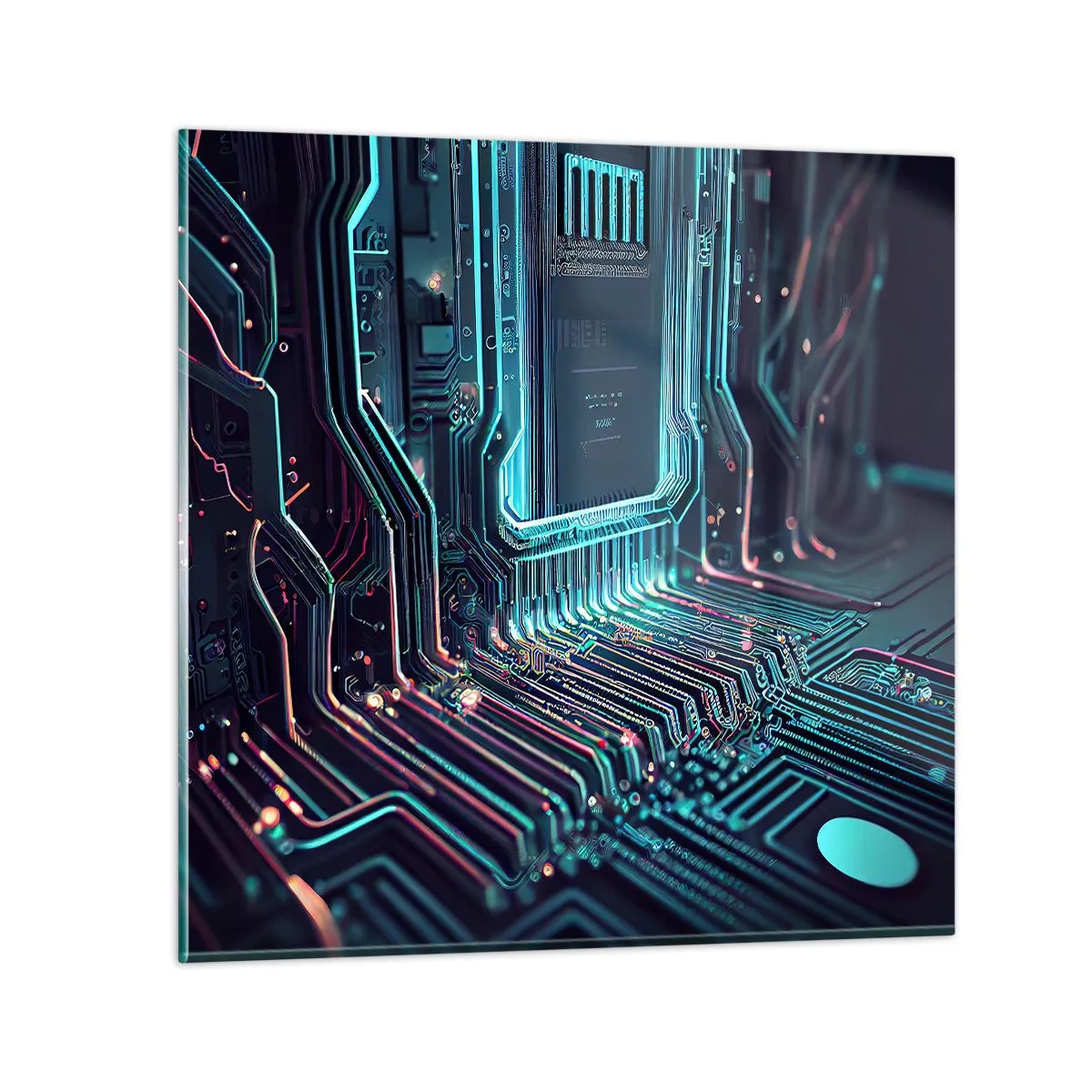 Impression sur verre - Image sur verre - Je pense comme ça… - 30x30 cm