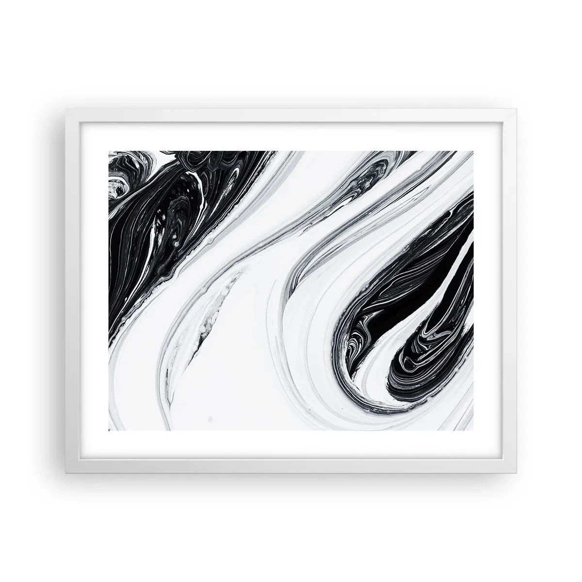 Affiche dans un cadre blanc - Poster - Une combinaison d'opposés - 50x40 cm