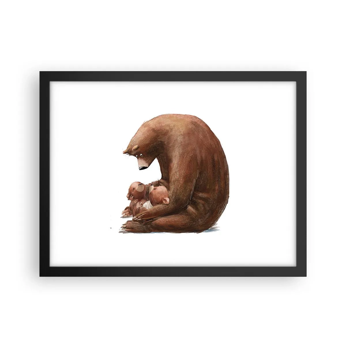 Affiche dans un cadre noir - Poster - Faites de beaux rêves les enfants - 40x30 cm