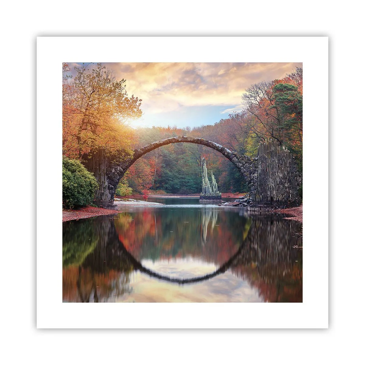 Affiche - Poster - De l'autre cote du miroir - 40x40 cm