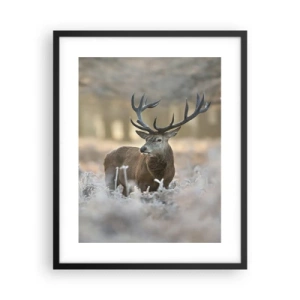 Affiche dans un cadre noir - Poster - Une matinée animée - 40x50 cm