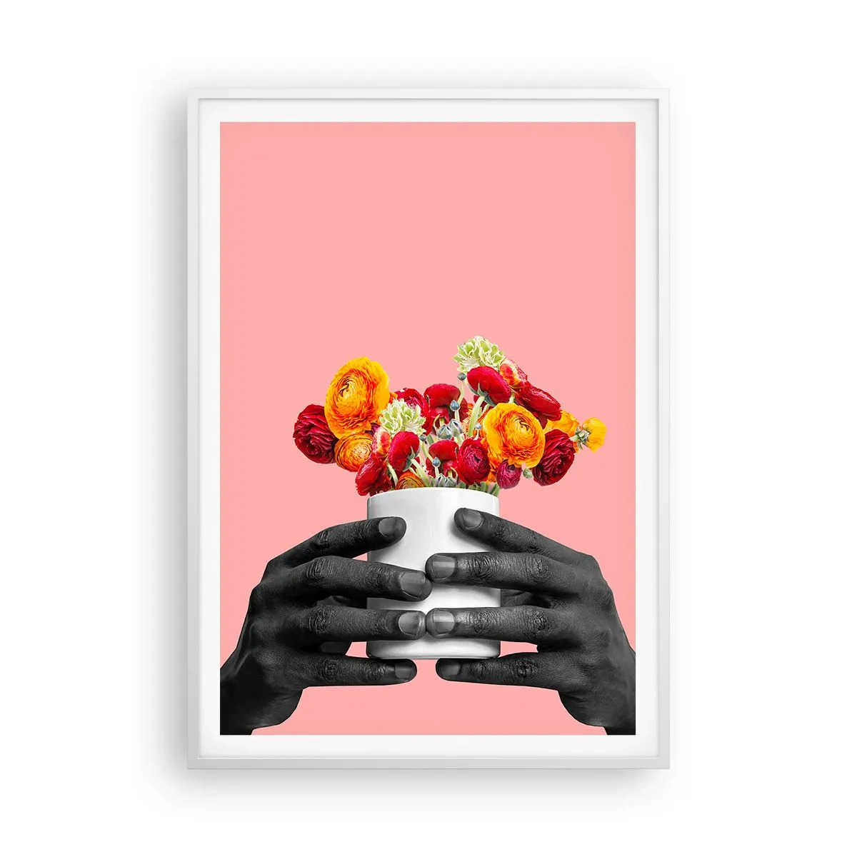 Affiche dans un cadre blanc - Poster - Apothéose de la vie - 70x100 cm