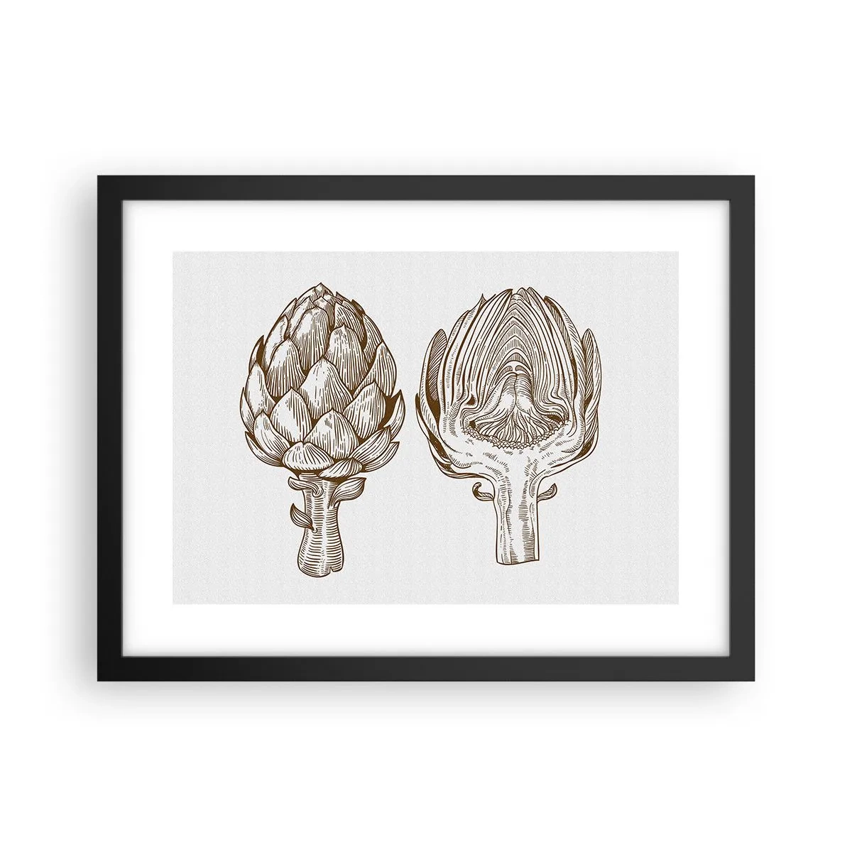 Affiche dans un cadre noir - Poster - Leçon d’anatomie - 40x30 cm