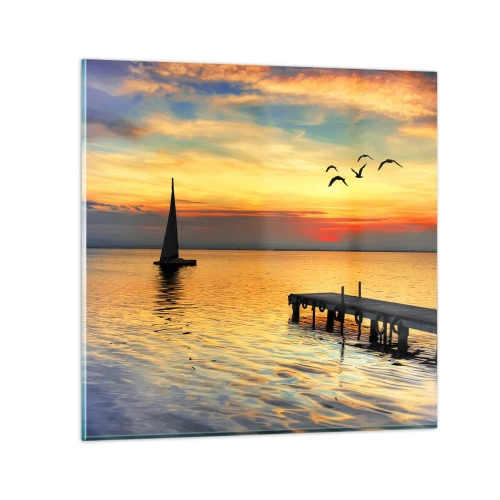 Impression sur verre - Image sur verre - Le soir revient - 60x60 cm