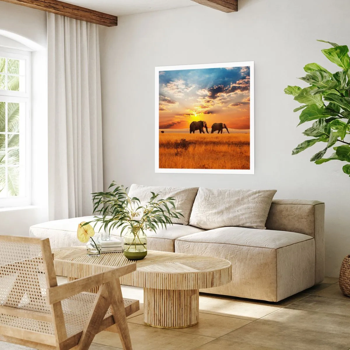 Affiche - Poster - Déambulation familliale - 30x30 cm