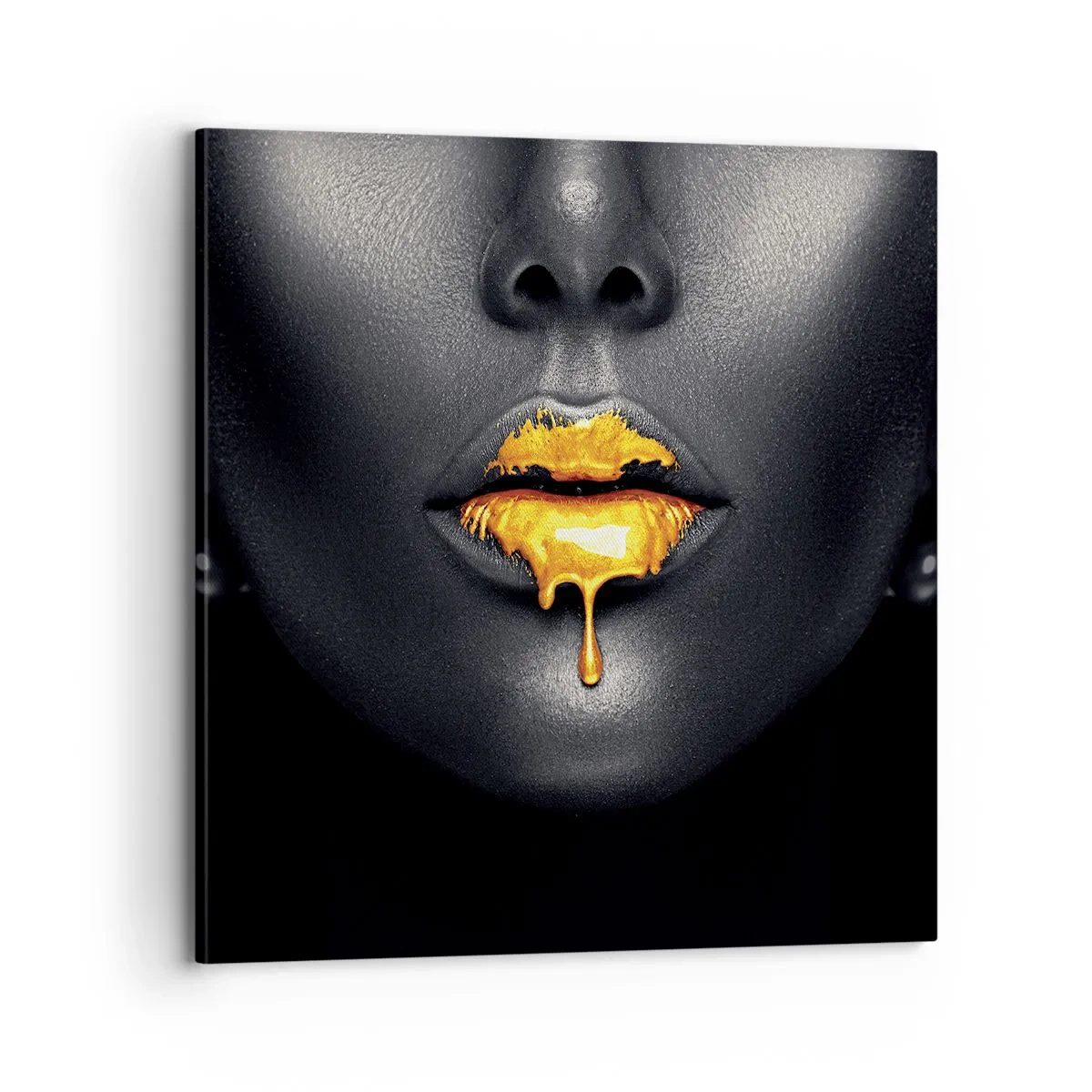 Impression sur toile - Image sur toile - Bouche d'or - 70x70 cm
