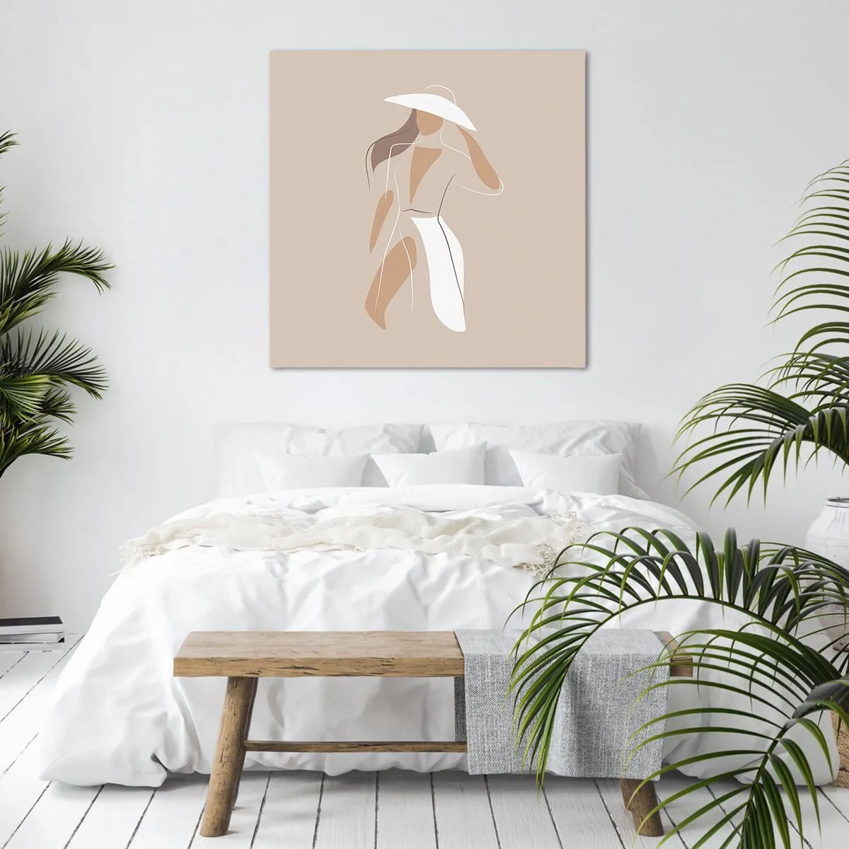 Impression sur toile - Image sur toile - Lea mode est un jeu - 40x40 cm