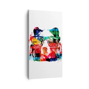 Impression sur toile - Image sur toile - Ca plait au chien! - 55x100 cm