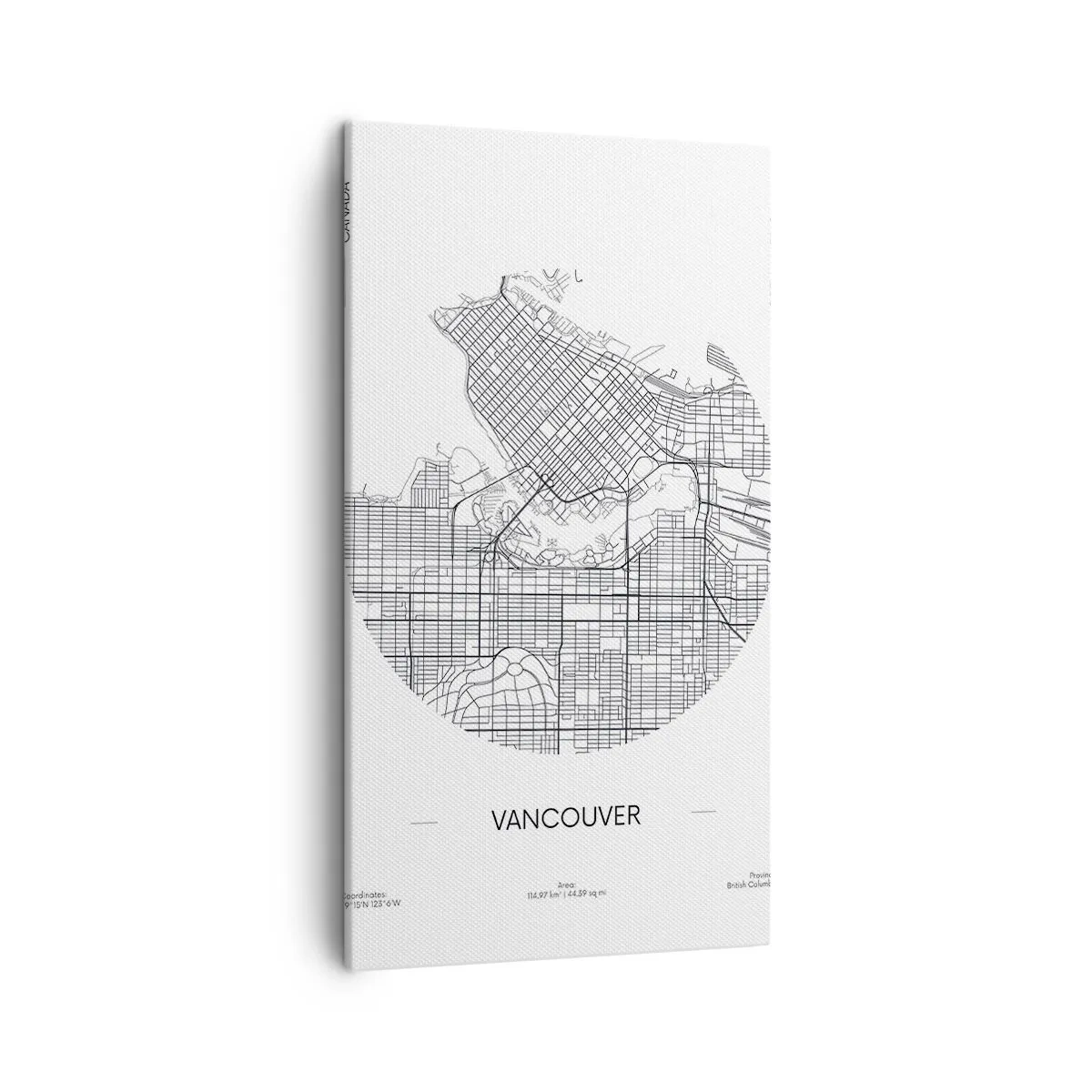 Impression sur toile - Image sur toile - Anatomie de Vancouver - 45x80 cm