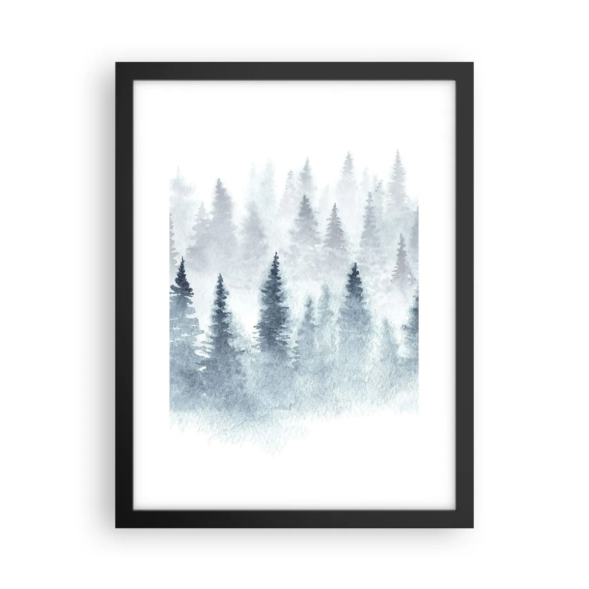 Affiche dans un cadre noir - Poster - Enveloppé de brouillard - 30x40 cm