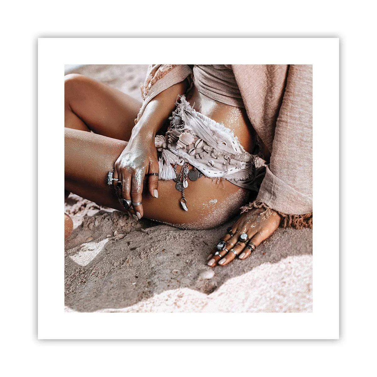 Affiche - Poster - Rejeté par la vague? - 40x40 cm