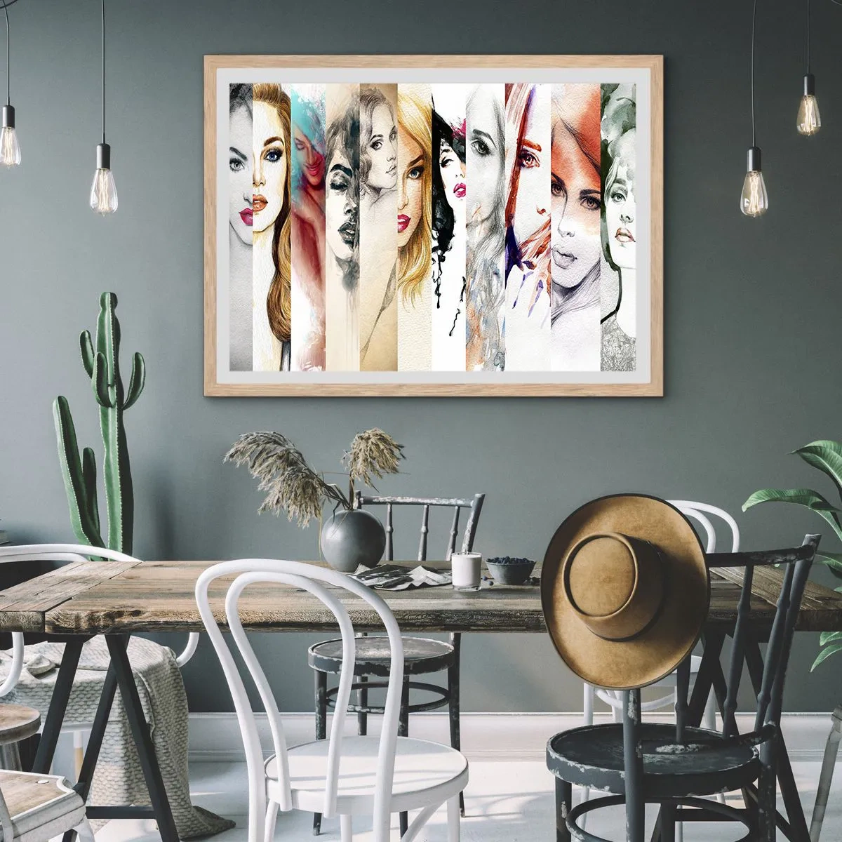 Affiche dans un chêne clair - Poster - Et c'est toujours TOI - 100x70 cm