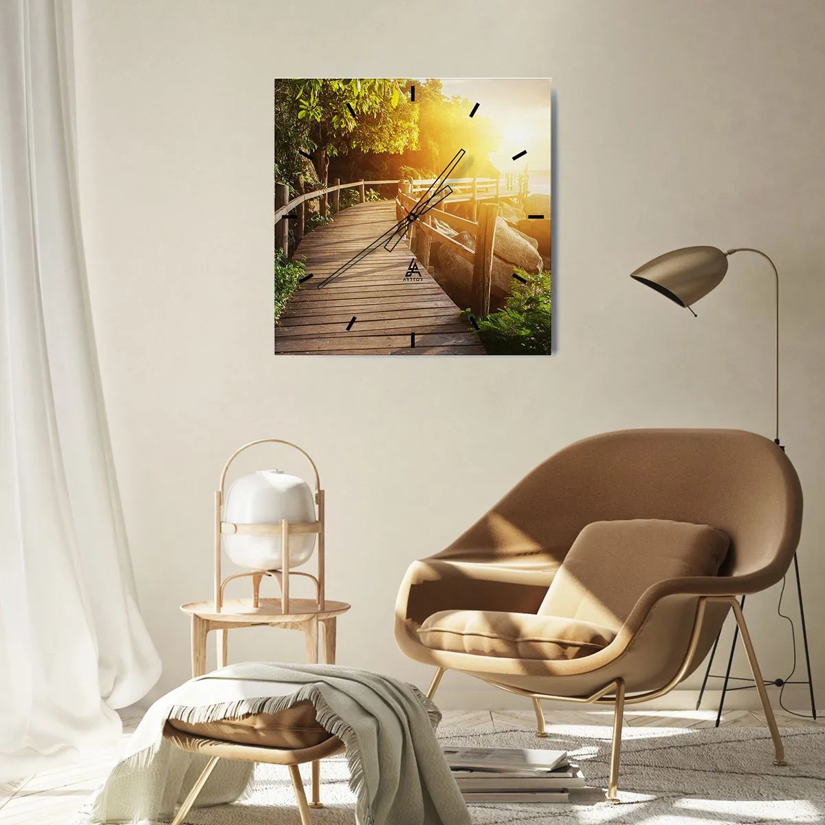 Horloge murale - Pendule murale - Un autre tour, un autre miracle - 40x40 cm