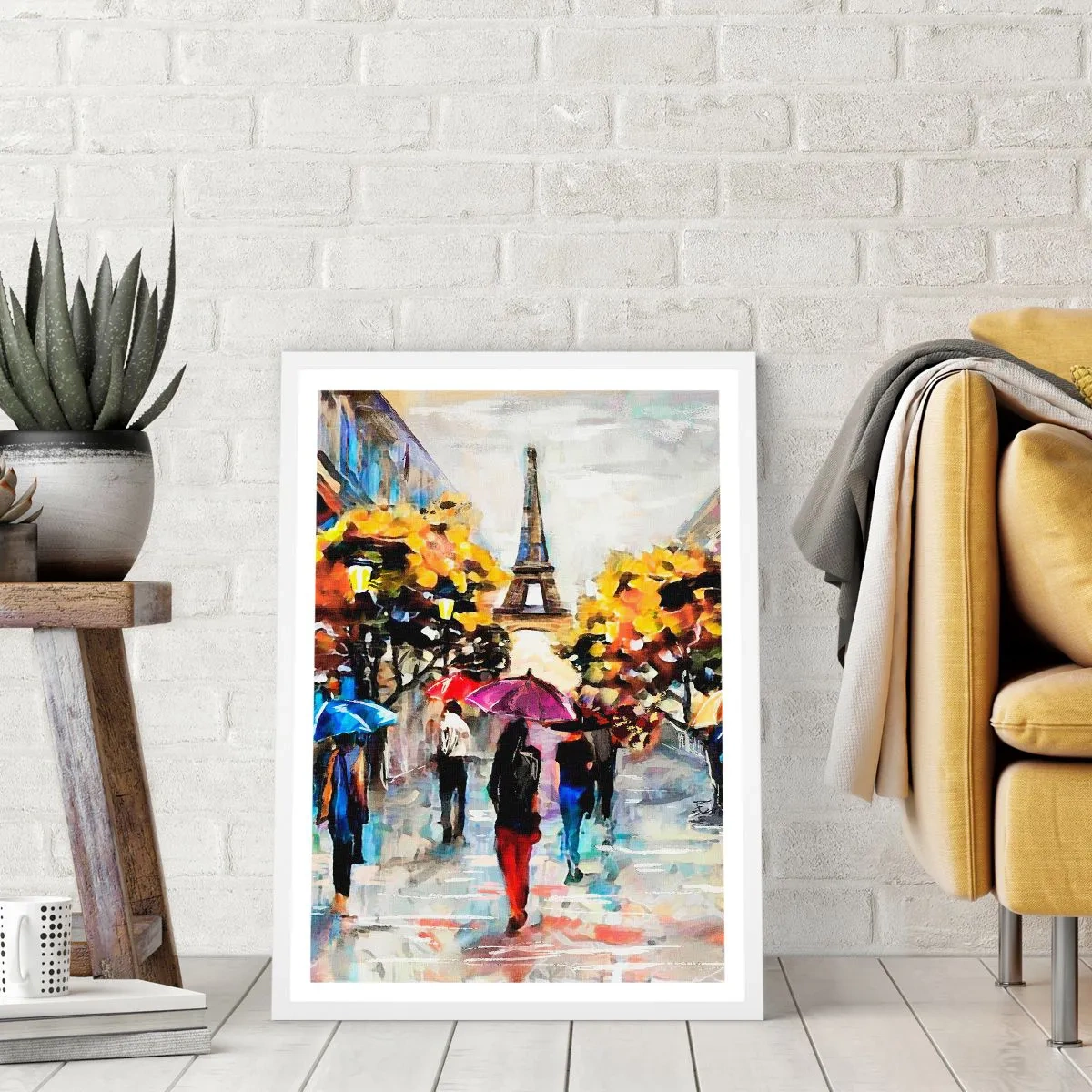 Affiche dans un cadre blanc - Poster - Particulièrement beau en automne - 50x70 cm