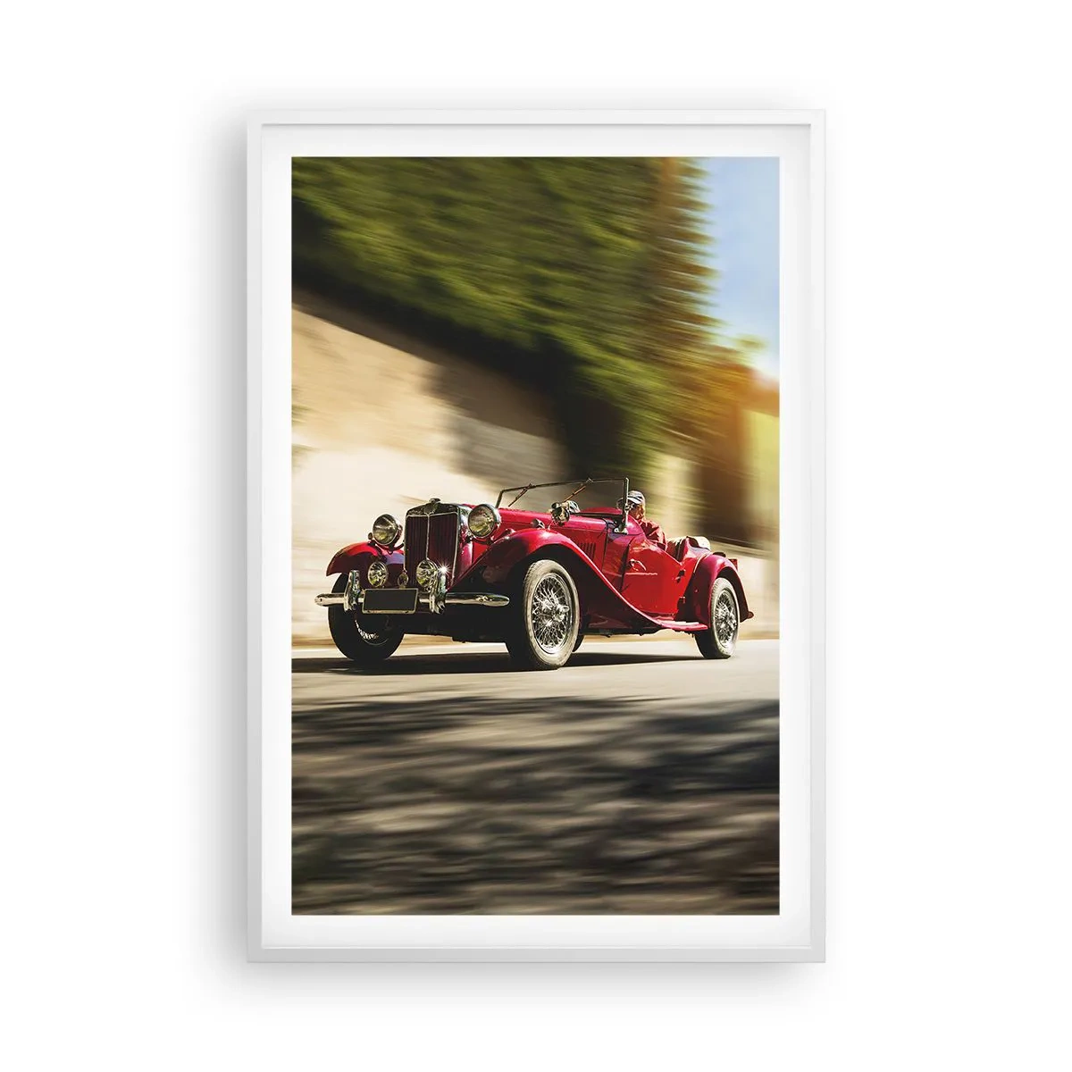 Affiche dans un cadre blanc - Poster - Plus belle que Nike de Samothrace - 61x91 cm