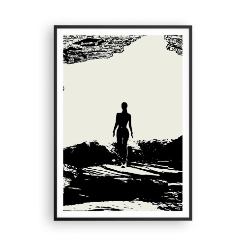 Affiche dans un cadre noir - Poster - Nouveau look - 70x100 cm