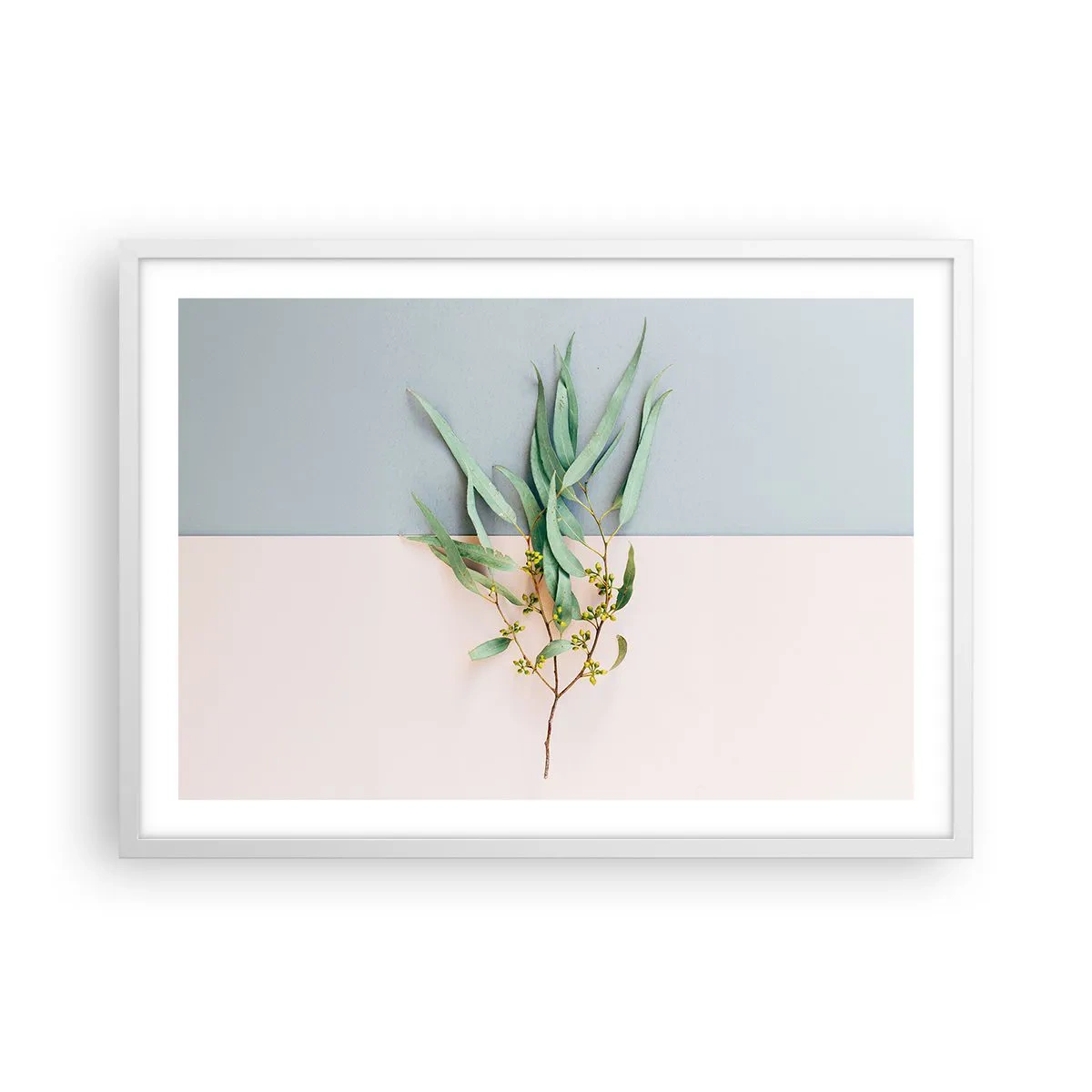 Affiche dans un cadre blanc - Poster - Subtilité pastel - 70x50 cm