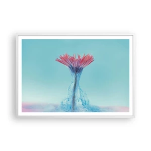 Affiche dans un cadre blanc - Poster - Dans une étreinte vivifiante - 100x70 cm