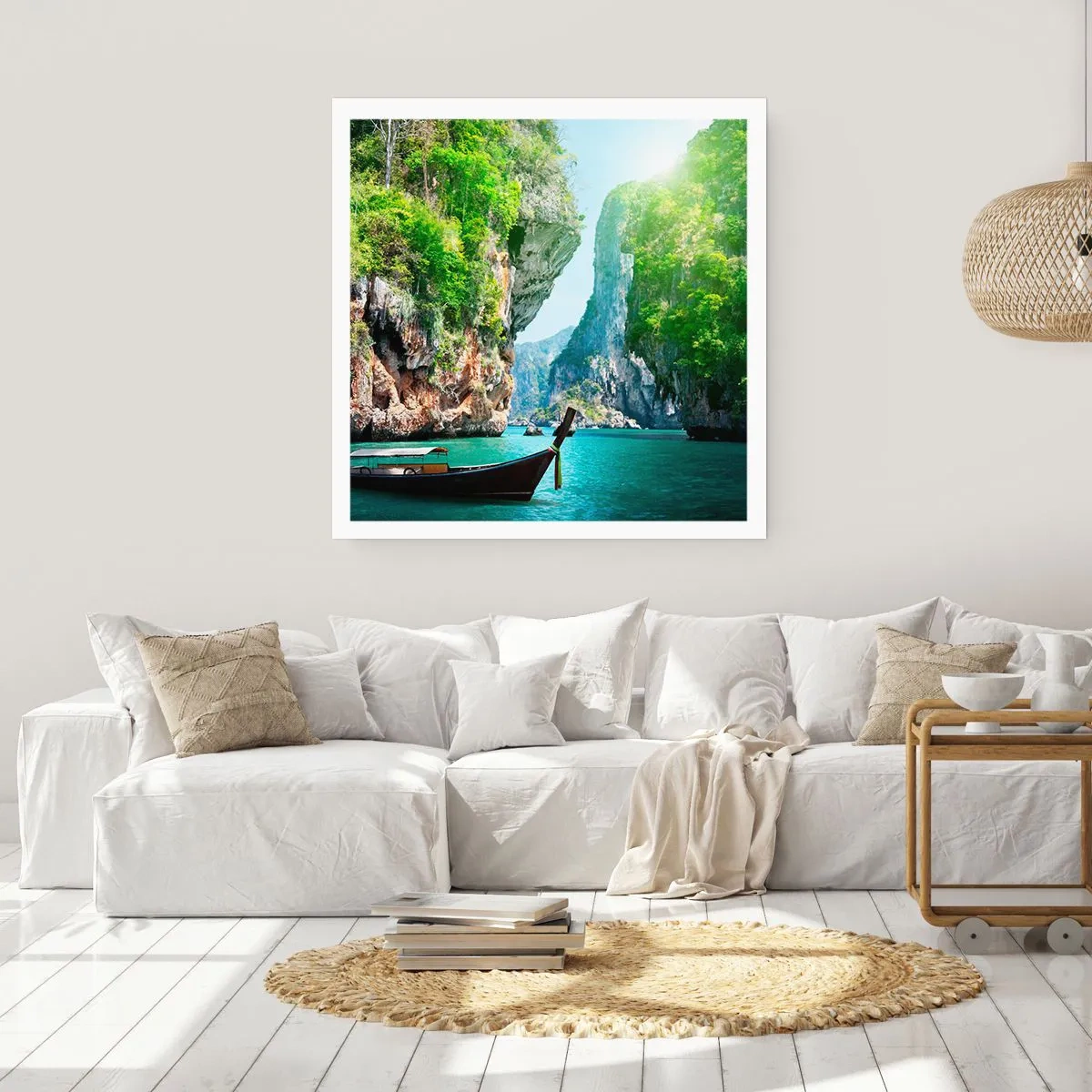 Affiche - Poster - Une invitation à un voyage exotique - 60x60 cm