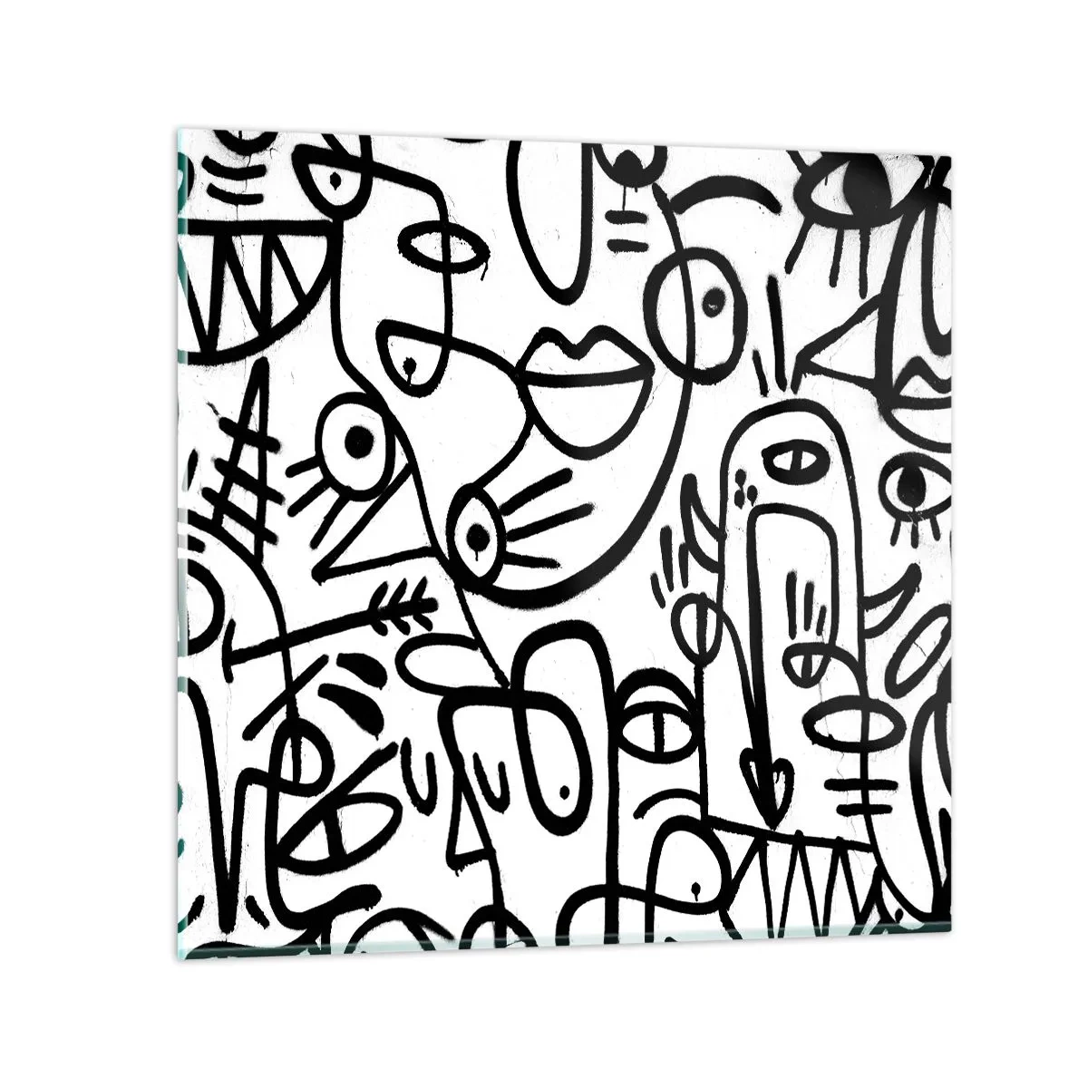 Impression sur verre - Image sur verre - Visages et mirages - 30x30 cm