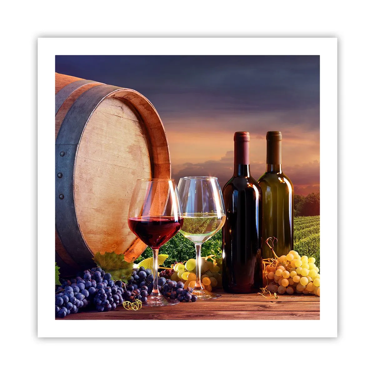 Affiche - Poster - Ici la vie a du goût - 60x60 cm