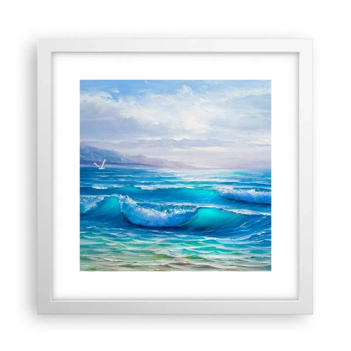 Affiche dans un cadre blanc - Poster - Il apporte un soulagement - 30x30 cm