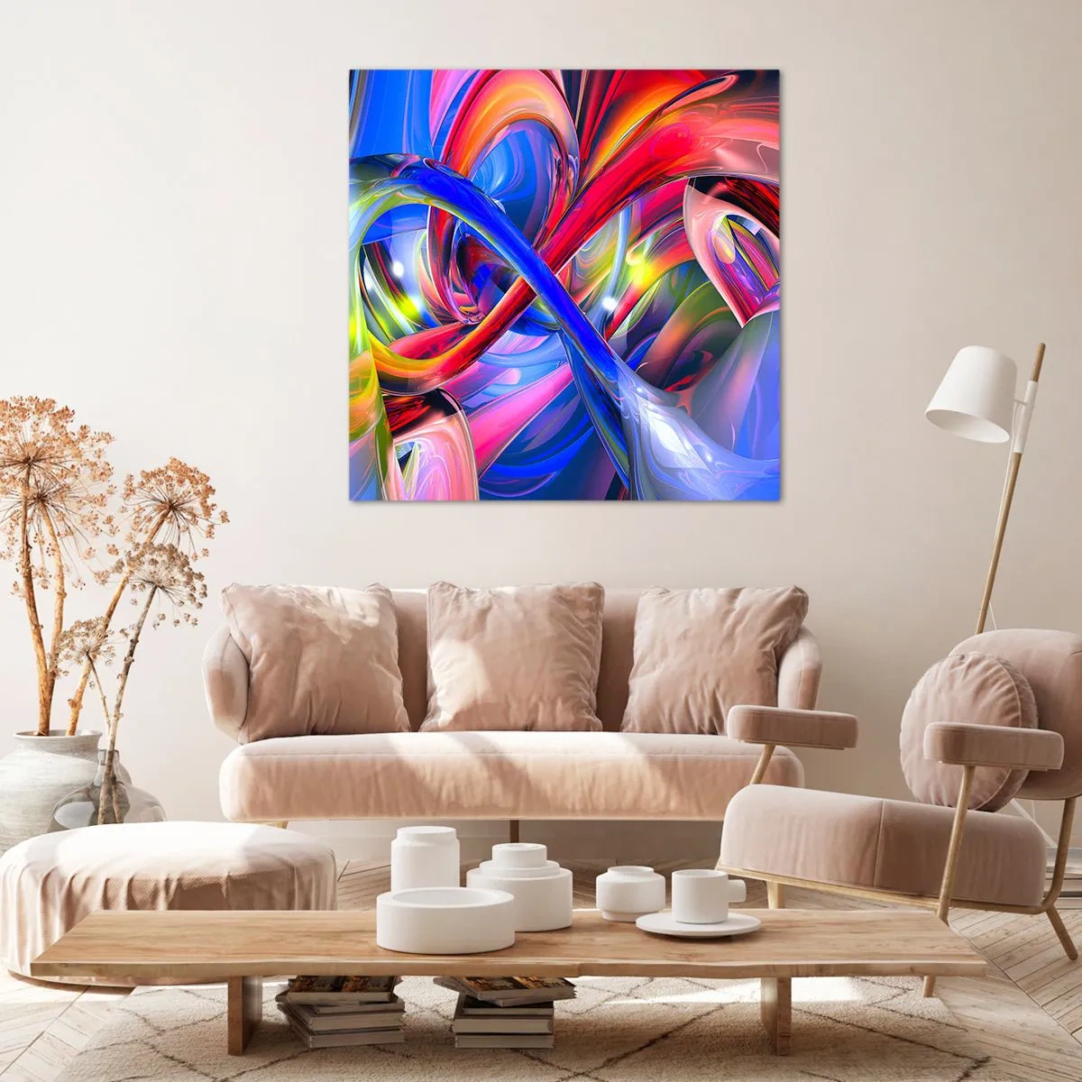 Impression sur toile - Image sur toile - La danse des nuances - 60x60 cm