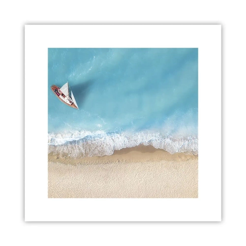 Affiche - Poster - A la frontière de l'azur et de l'or - 30x30 cm