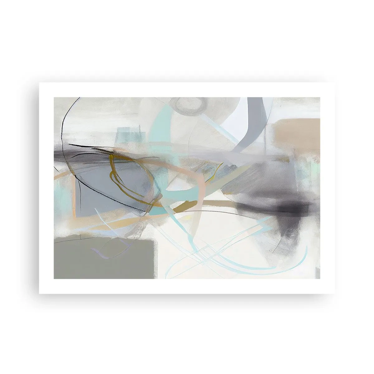 Affiche - Poster - Abstraction brumeuse - 70x50 cm