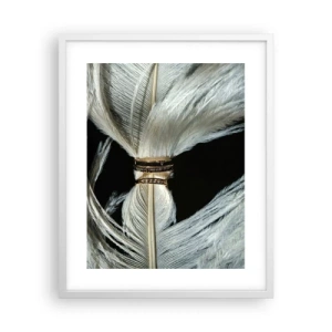 Affiche dans un cadre blanc - Poster - ... et je ne te laisserai pas ... - 40x50 cm