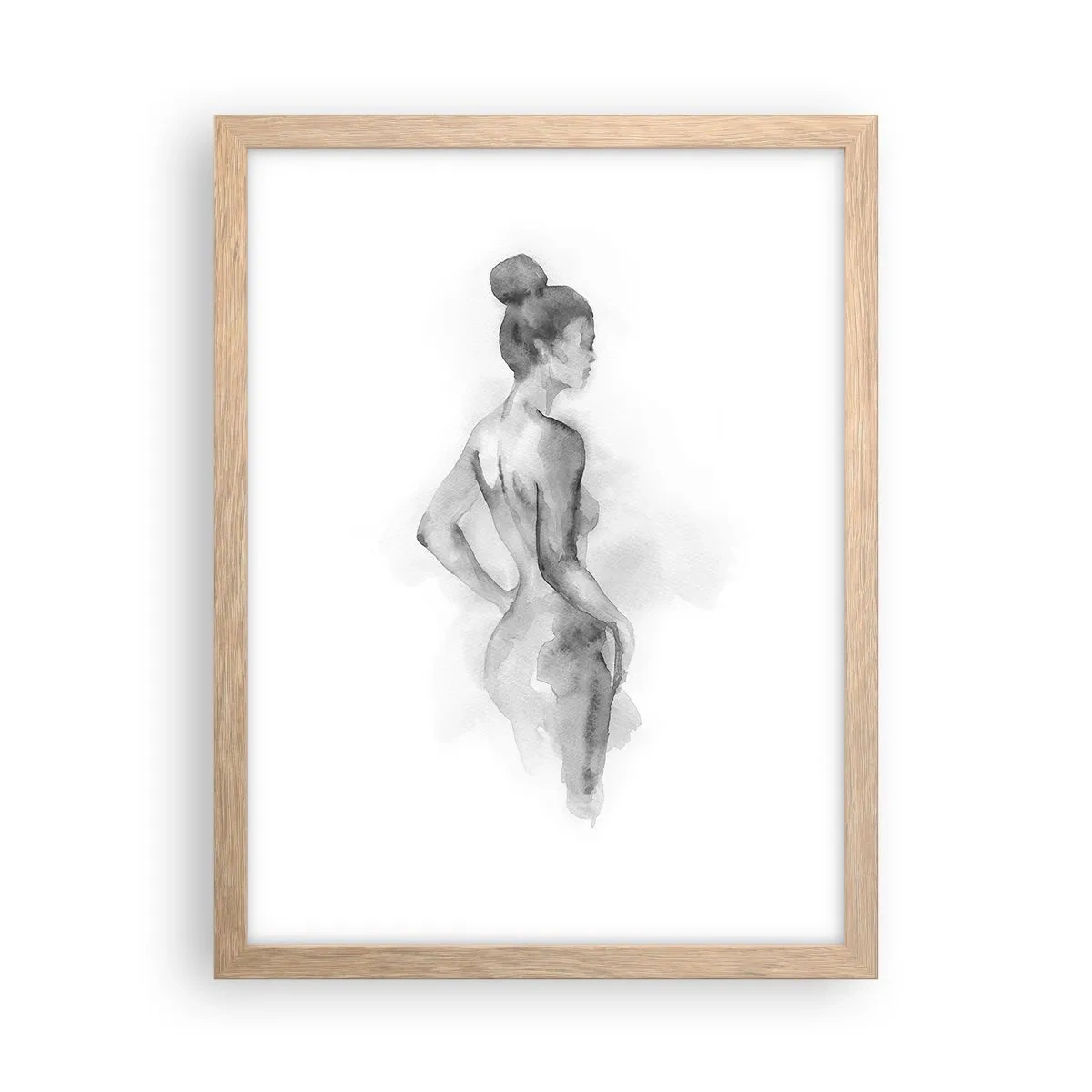 Affiche dans un chêne clair - Poster - Belle comme une peinture - 30x40 cm