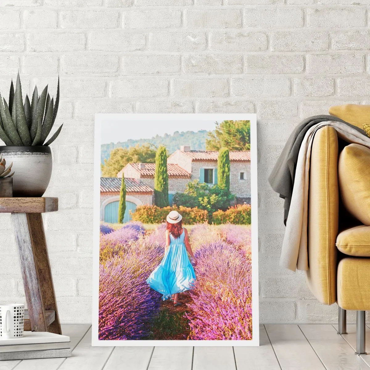 Affiche - Poster - Fille de la lavande - 30x40 cm