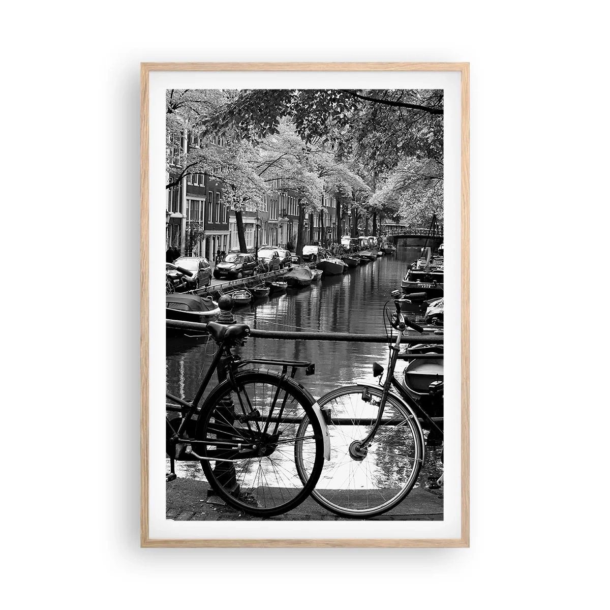 Affiche dans un chêne clair - Poster - Une vue très hollandaise - 61x91 cm