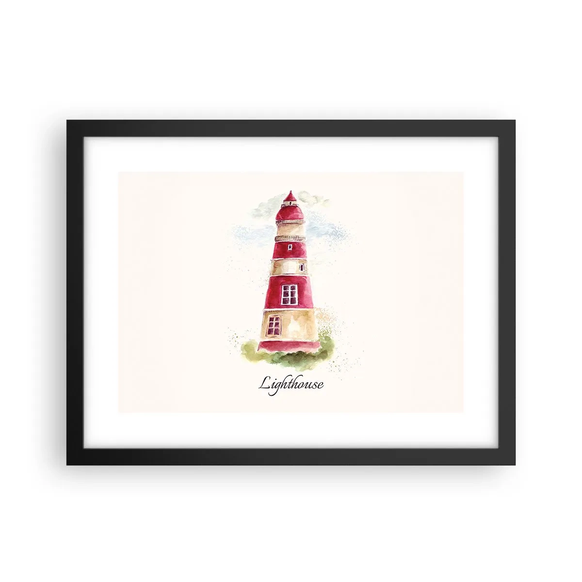 Affiche dans un cadre noir - Poster - Il y a toujours beau temps autour - 40x30 cm