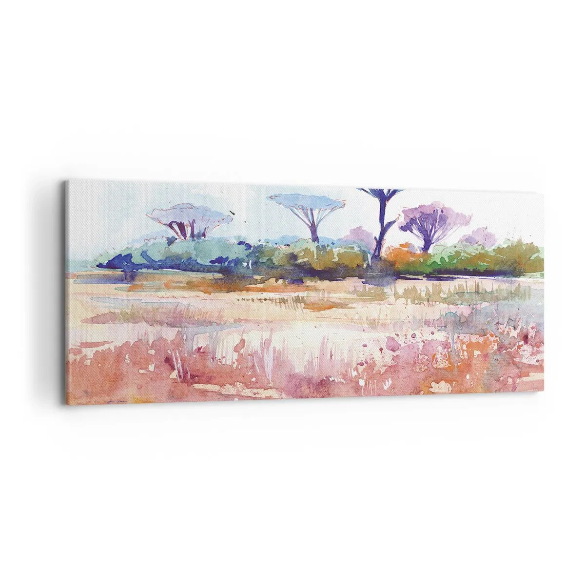 Impression sur toile - Image sur toile - Couleurs de savane - 100x40 cm
