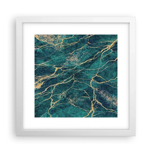 Affiche dans un cadre blanc - Poster - Mine d'or - 30x30 cm