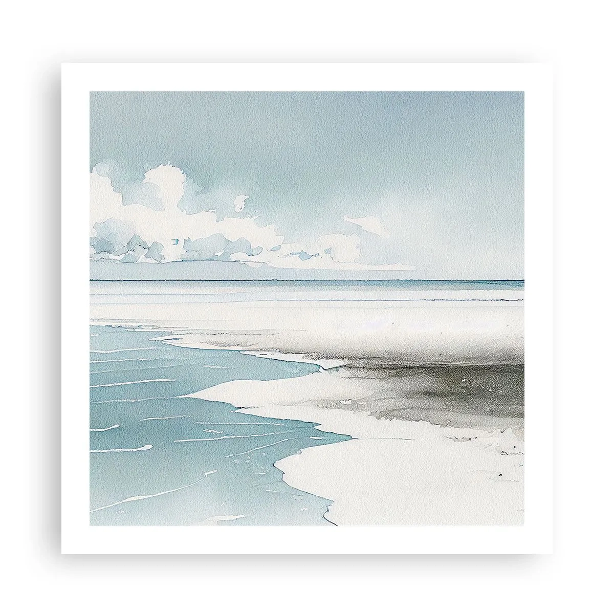 Affiche - Poster - Marée douce - 60x60 cm